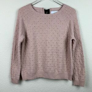 JILL BY JILL STUART Blush Pink Sweater Bow Medium
